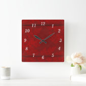 Horloge murale Red Velvet Starbursts (Maison)