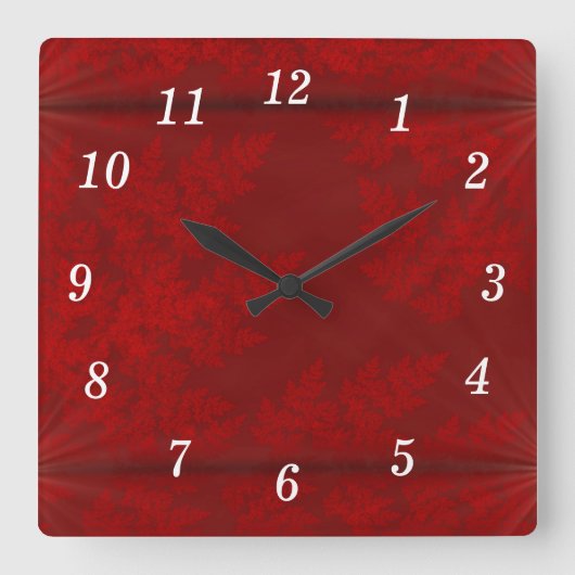 Horloge murale Red Velvet Starbursts (Recto)
