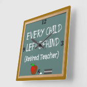 Horloge murale retirée de professeur (Angle)