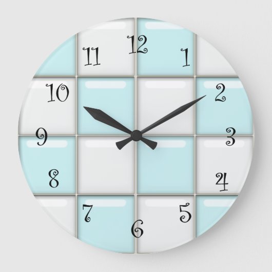 Horloge murale rétro des années 1950 (Recto)