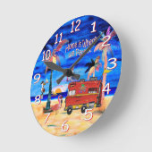 Horloge murale rétro pour camping-car (Angle)