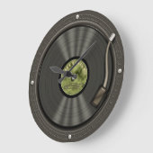 Horloge murale Retro Vinyle (Angle)