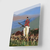 Horloge murale Riding to the Hounds (Angle)