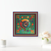 Horloge murale rituel Huichol Peyote (Maison)