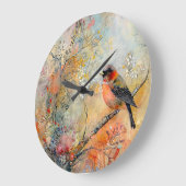 Horloge murale Robin Automne (Angle)