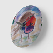 Horloge murale Robin de Noël (Angle)