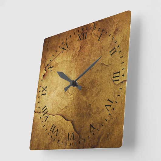 Horloge murale romaine ancienne déprimée (Angle)