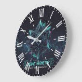 Horloge murale romaine de l'espace galactique à gé (Angle)