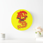 Horloge murale ronde année du Dragon (Maison)