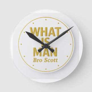 Horloge murale ronde Bro Leo WHAT IS MAN