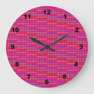 Horloge murale ronde d'AMOUR