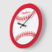 Horloge murale ronde de base-ball (Angle)