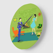 Horloge murale ronde de couples modernes de la (Angle)