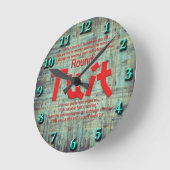 Horloge murale ronde de Tuit (Angle)