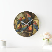 Horloge Murale Ronde Feuillage Profond Canopée de (Maison)