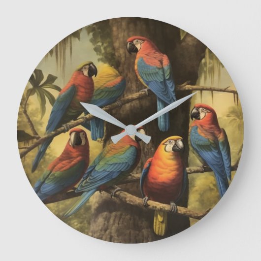 Horloge Murale Ronde Feuillage Profond Canopée de (Recto)