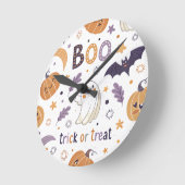 Horloge murale ronde Halloween (Angle)