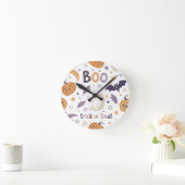 Horloge murale ronde Halloween (Maison)