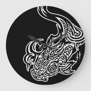 Horloge murale ronde Koi (grande)