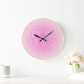 Horloge murale ronde 'Lâcher prise, laisser Dieu' (Maison)