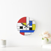 Horloge murale ronde Mondrian Lines (Maison)
