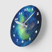 Horloge murale ronde (moyenne) (Angle)