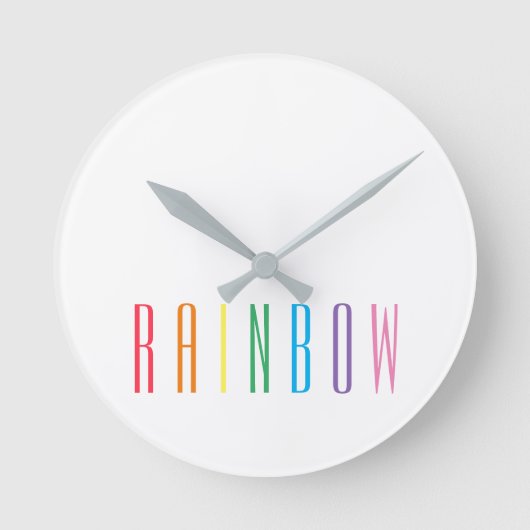 Horloge murale ronde RAINBOW (Recto)