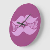 horloge murale rose (Angle)