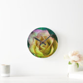 Horloge murale rose (Maison)