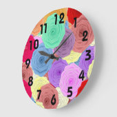 Horloge murale rose (Angle)
