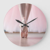Horloge murale rose Ballerina Ballon (Recto)