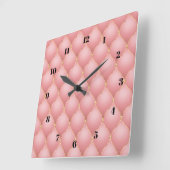Horloge murale rose de diamants d'or (Angle)