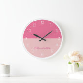 Horloge murale rose Fille (Maison)
