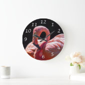 Horloge murale rose Flamant rose (Maison)