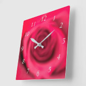Horloge murale Rose Flou (Angle)