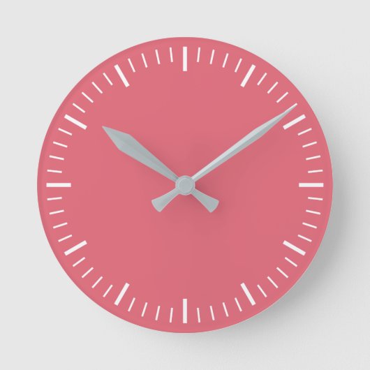 Horloge murale rose foncé (Recto)