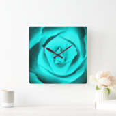 Horloge murale Rose turquoise (Maison)