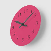 Horloge murale rouge Cerise (Angle)