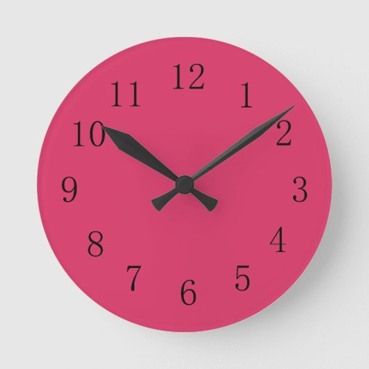 Horloge murale rouge Cerise (Recto)