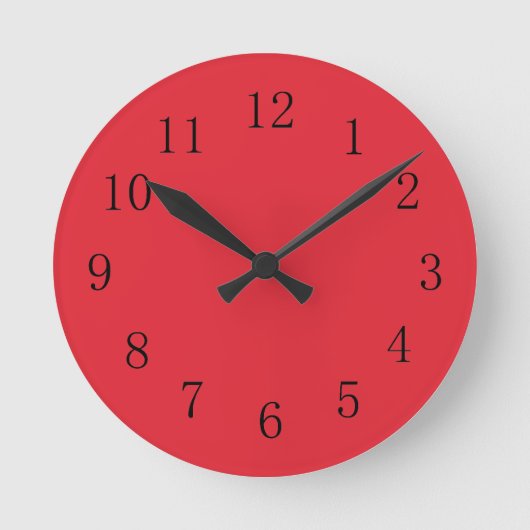 Horloge murale rouge de l'Alizarin (Recto)