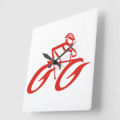 Horloge murale rouge Hot Wheels (Angle)