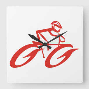 Horloge murale rouge Hot Wheels