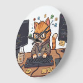 Horloge murale Royal Cat (Angle)