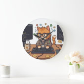 Horloge murale Royal Cat (Maison)