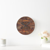 Horloge murale rustique en bois pour la Grotte Hom (Maison)