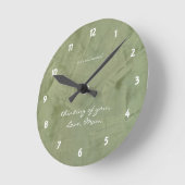 Horloge murale Sage Pensée pour vous avec amour (Angle)