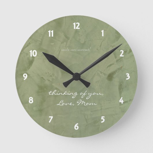Horloge murale Sage Pensée pour vous avec amour (Recto)