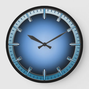 Horloge murale sans chiffres à interverrouillage b