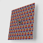 Horloge murale - Sapin de Noël multicolore (Angle)