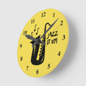 horloge murale saxophone pour la maison, le club d (Angle)